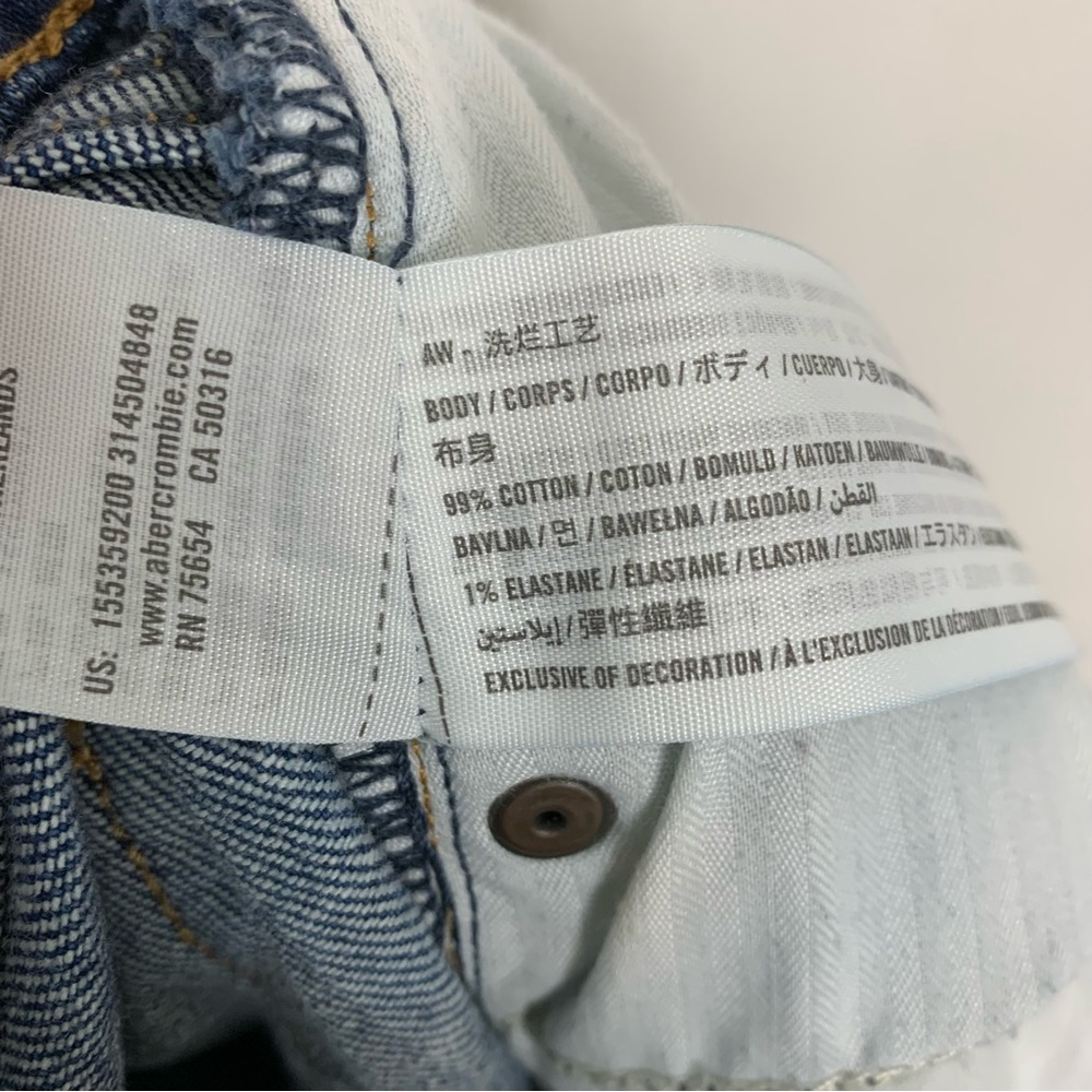 Abercrombie & Fitch The Boyfriend Mid Rise Jean Sz 27/4R - Picture 7 of 7